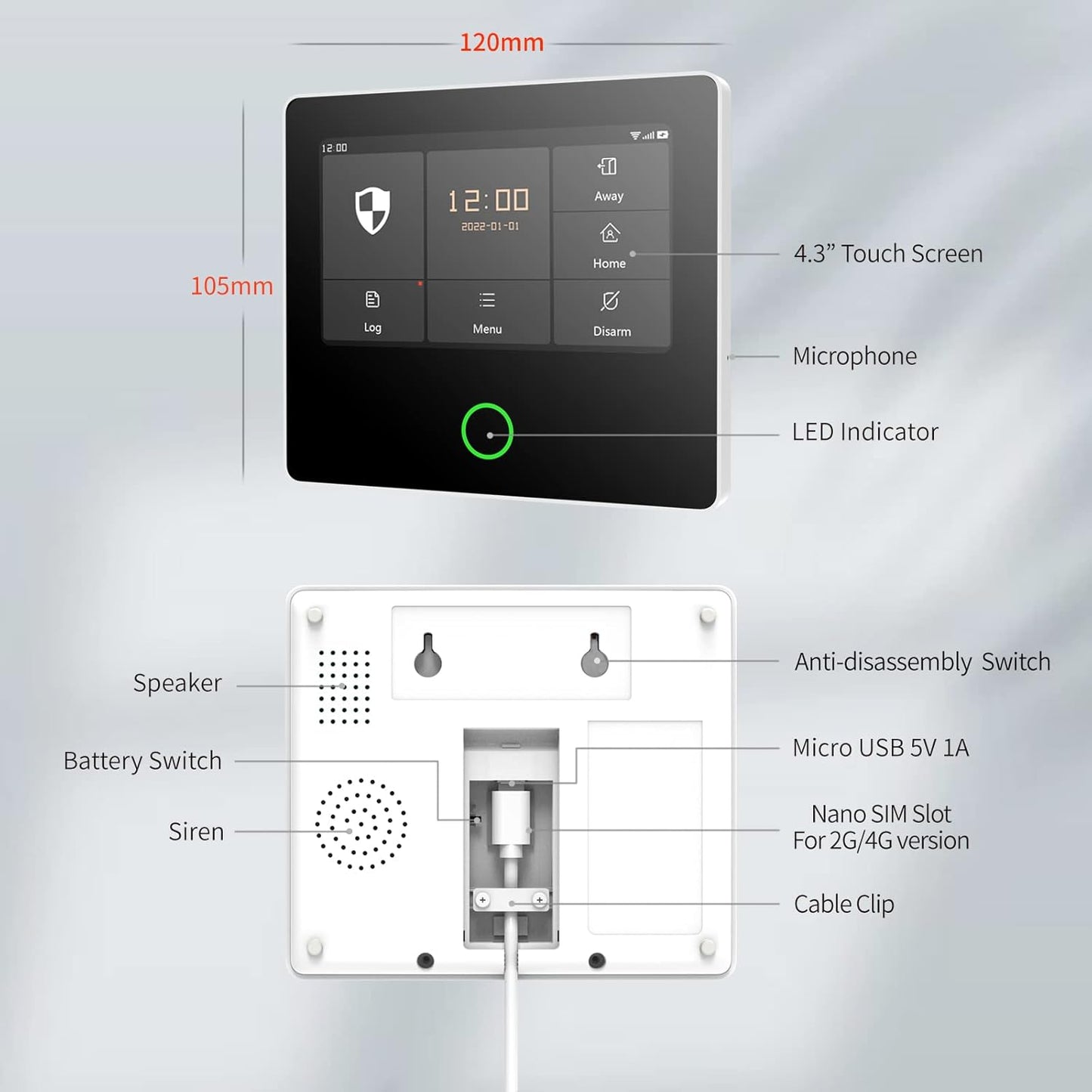 S1 - Alarme Maison WiFi / GSM / 2G / 4G